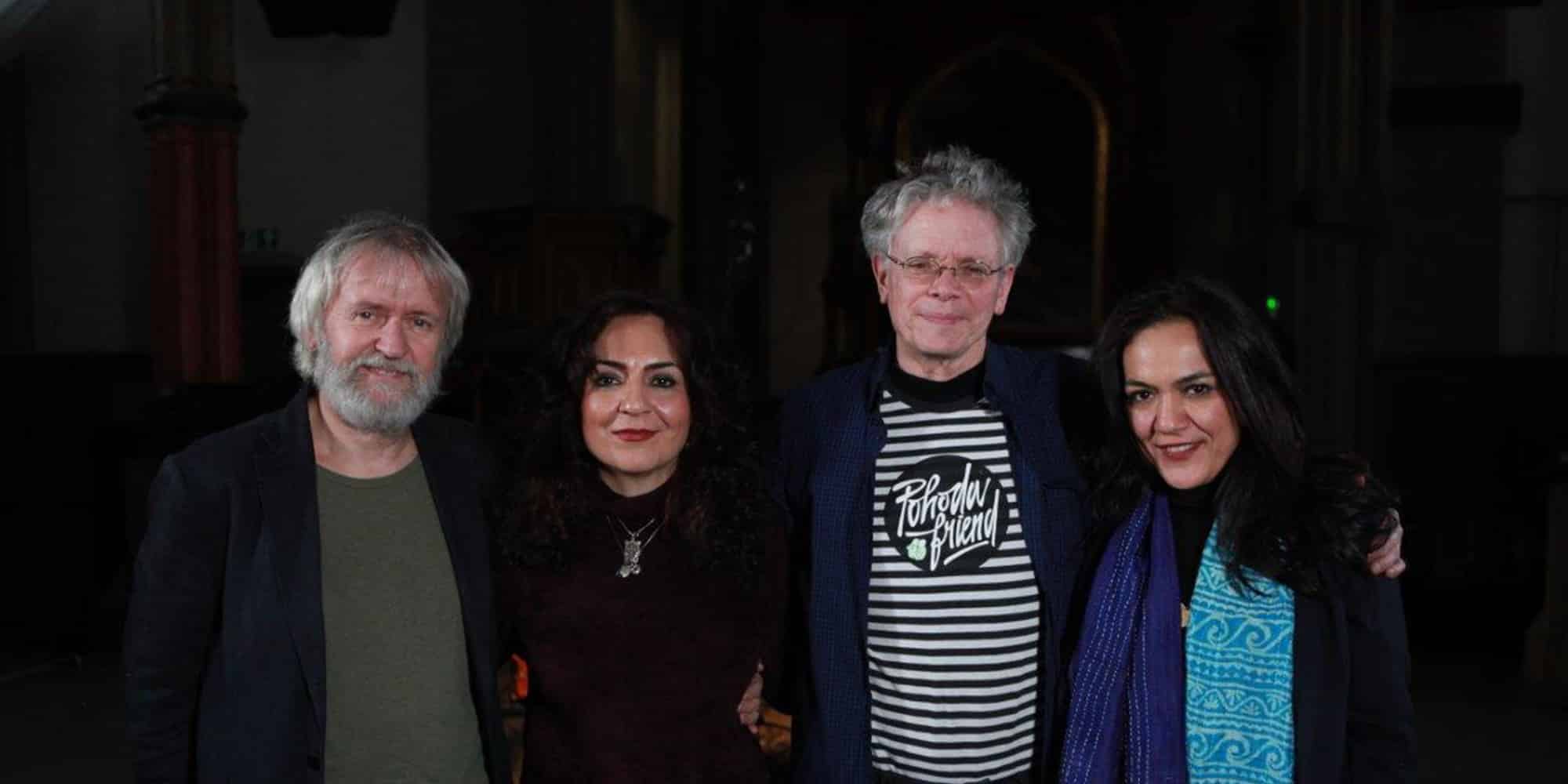 Erik Hillestad, Mahsa Vahdat, Kronos' David Harrington and Marjan Vahdat
