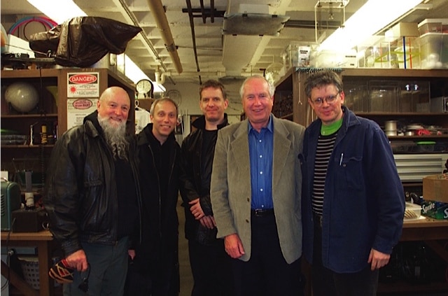 Terry Riley, Hank Dutt, Willie Williams, Don Gurnett, and David Harrington at the University of Iowa