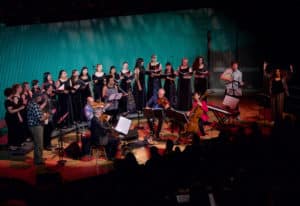 Kronos Quartet and guest artists pay tribute to Pete Seeger during Kronos Festival 2019, credit Evan Neff