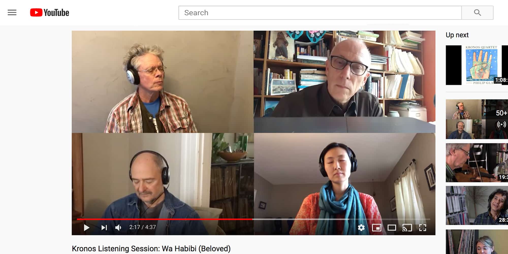 Kronos Quartet on YouTube