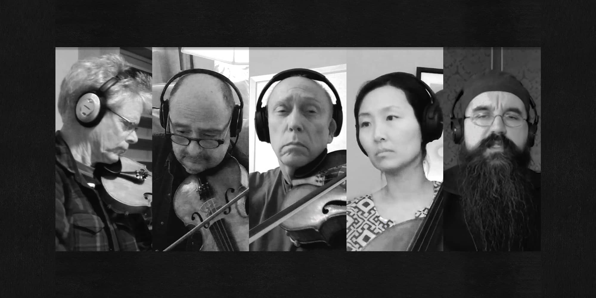 Kronos Quartet – David Harrington, John Sherba, Hank Dutt, Sunny Yang – and Monk Hierotheos